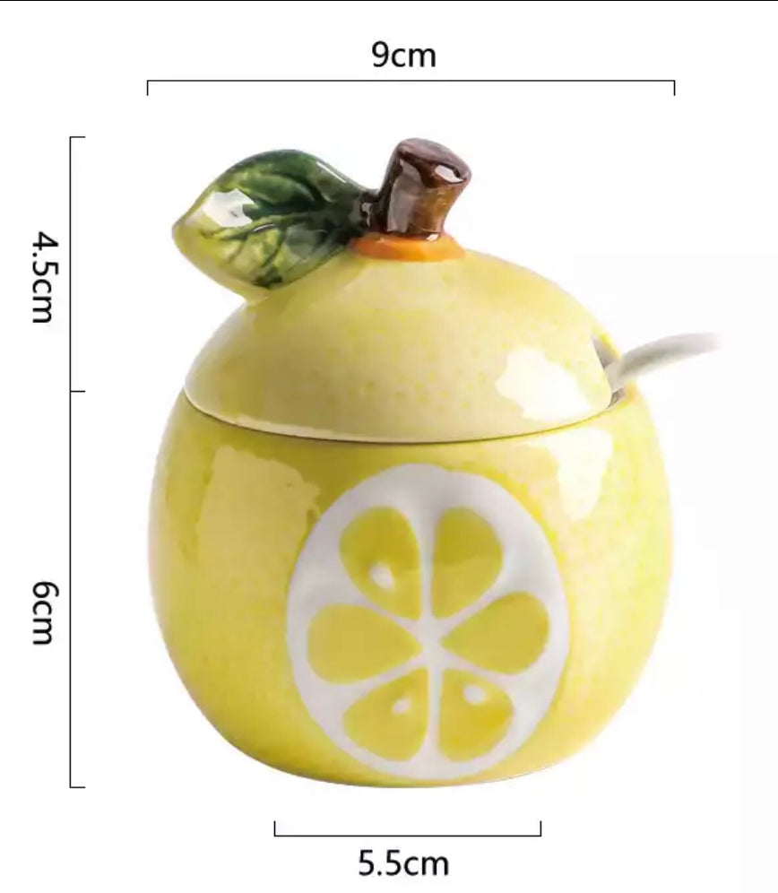 cute fruit shape design ceramic tea